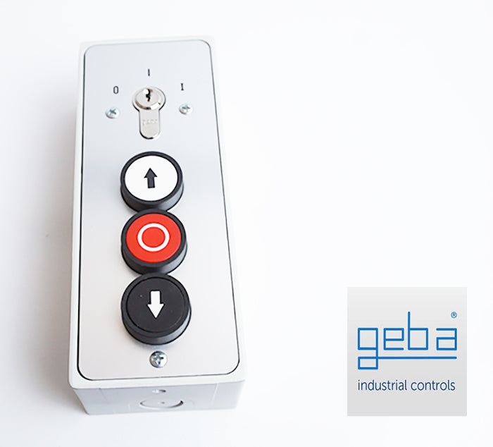 GEBA Lockable Push Buttons for Roller Shutters and Industrial Doors