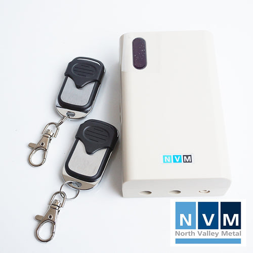 NVM remote control kit with two handsets / key fobs for roller shutters and garage doors