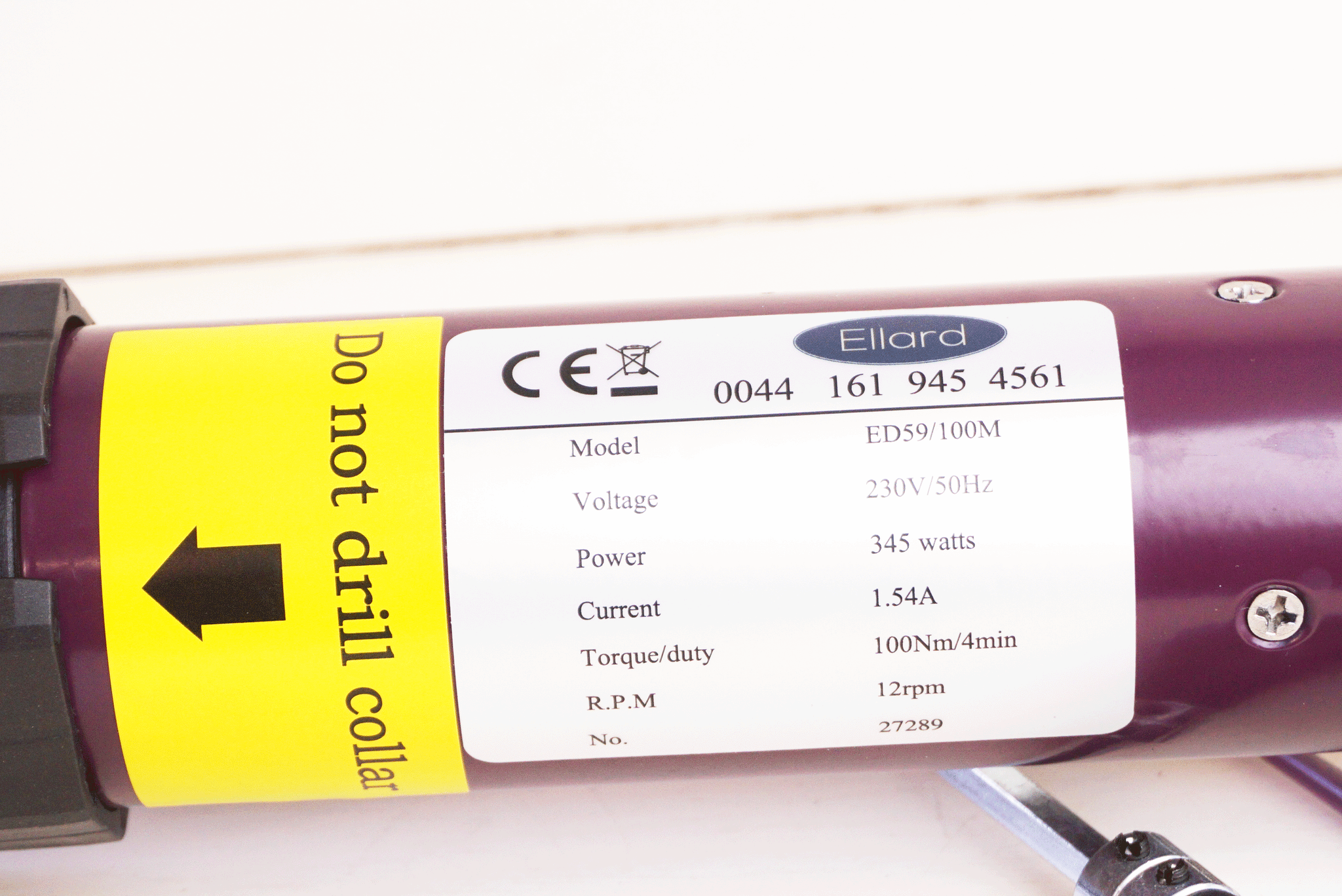 Rohrmotor 35 Mm 10 NM M.Adapter F.40er Welle