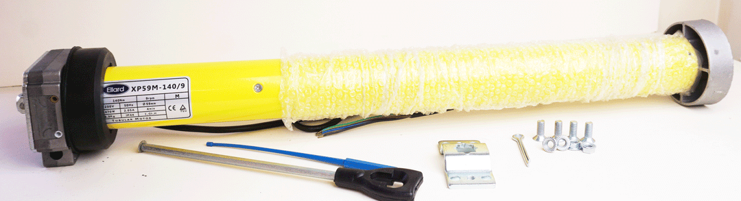 Ellard Tubular Motor ECO Drive 50Nm 100NM 140NM with Manual Override ...